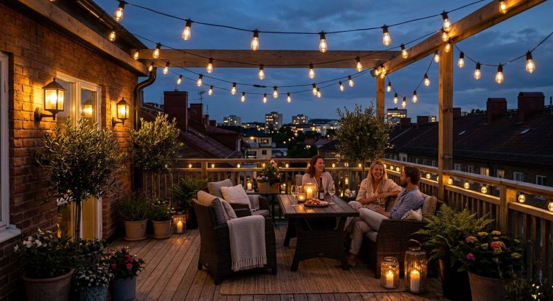 Terrace Lighting Installation in Kansas City, KS